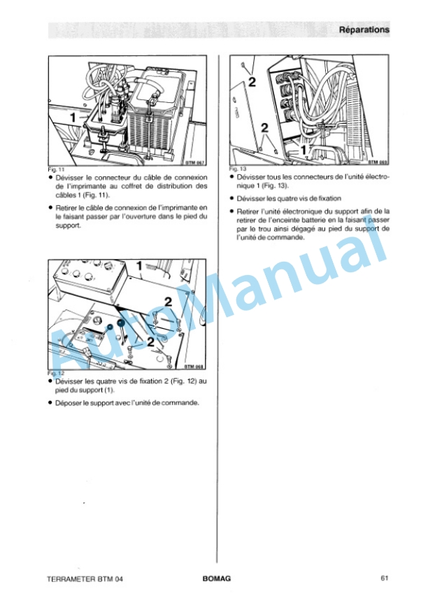 Bomag BTM 04 Terra Meter Spare Parts Catalogue 00816203 FR-5
