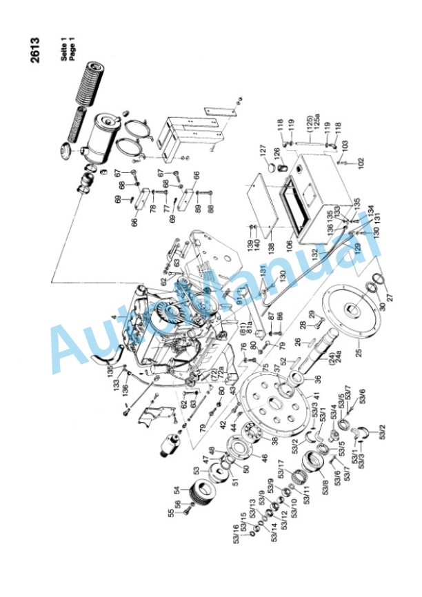 Bomag BW 10, BW 10 S Vibrating Towed Roller Spare Parts Catalogue 00812502 FR-2