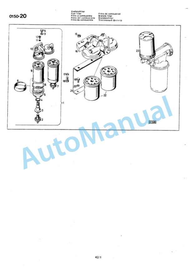 Bomag BW 10, BW 10S Towed Vibratory Rollers Spare Parts Catalogue 00812501-5