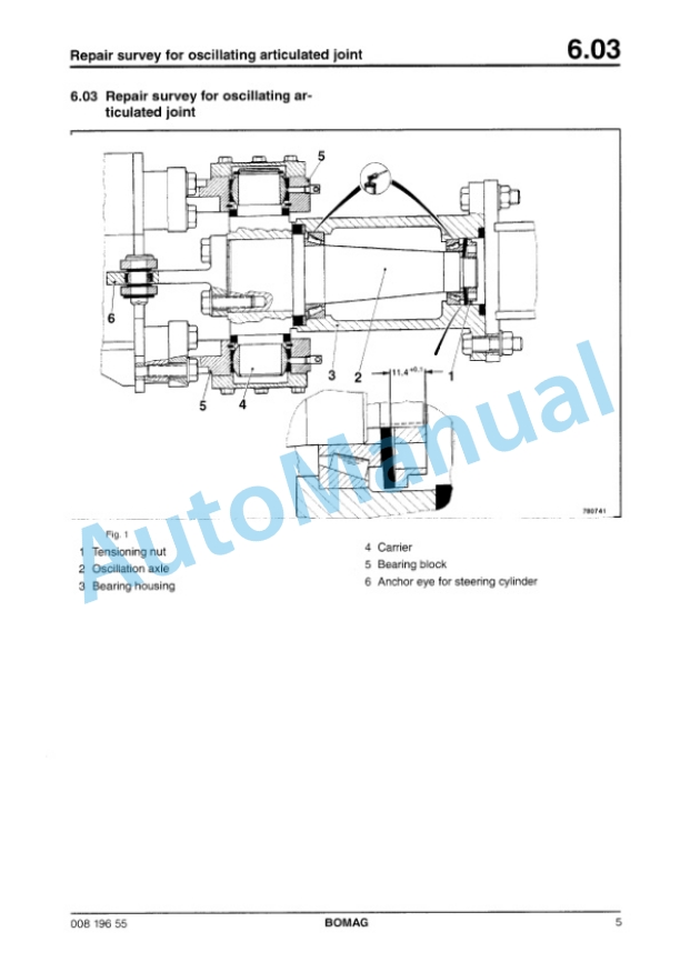 Bomag BW 100 AD-3, BW 100 AC-3, BW 120 AD-3, BW 120 AC-3 Tandem Vibratory Rollers Repair Instructions 00819371-2