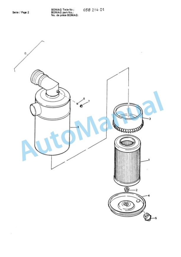 Bomag BW 100 AD-AC Spare Parts Catalogue 00812710-4