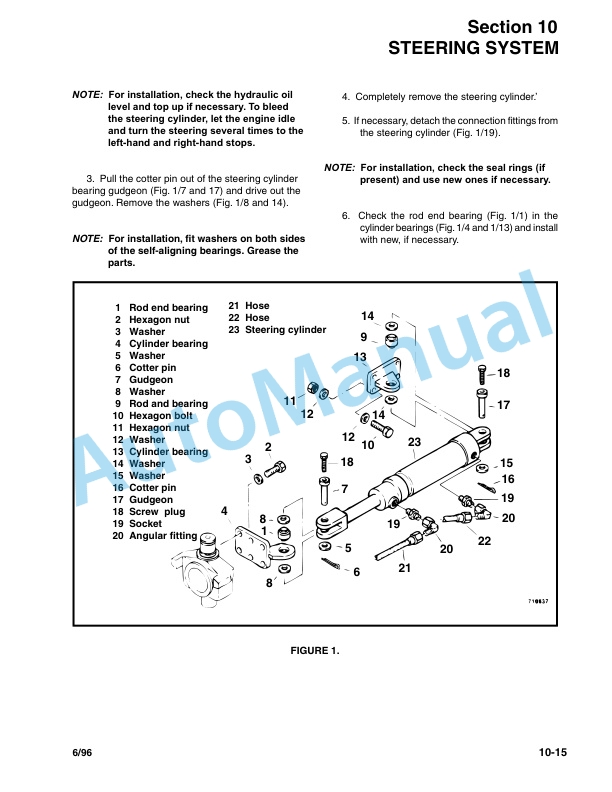 Bomag BW 124 D, BW 124 PD, BW 124 PDB Single Drum Rollers Repair Instructions 0852636-4