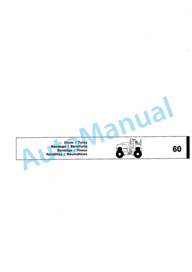 Bomag BW 125 ACH Combination Roller Spare Parts Catalogue 00810103-3