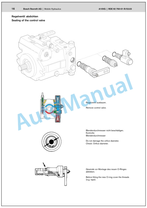 Alternative view of Bomag BW 135 AD, BW 138 AD, BW 138 AC Tandem Vibratory Rollers Service Manual 00891444