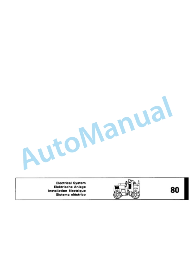 Bomag BW 138 AD Tandem Vibratory Roller Spare Parts Catalogue 00810191-3