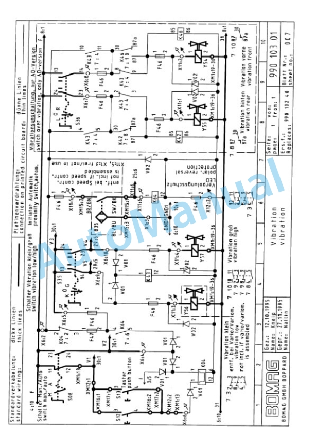 Bomag BW 141 AD-2 Tandem Vibratory Roller Spare Parts Catalogue 00810088-5