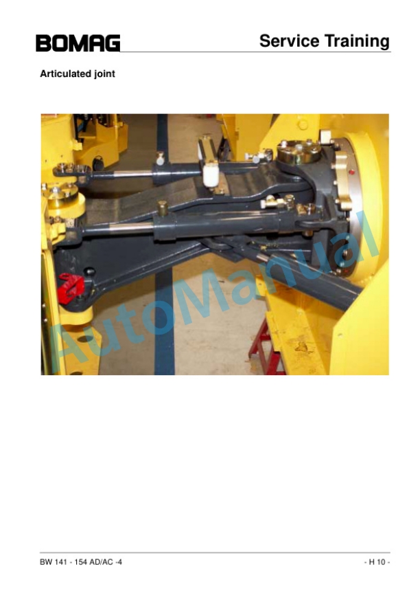 Bomag BW 141 AD-4 to BW 154 AC-4 Tandem Rollers Service Training 00809716-2