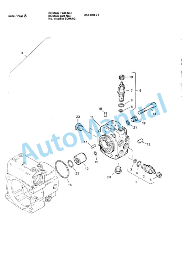 Bomag BW 142 PD, BW 142 PDB, BW 172 PD, BW 172 PDB Spare Parts Catalogue 00814422-3