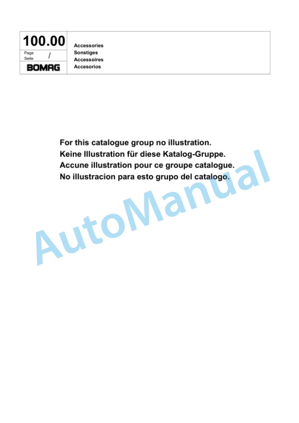 Bomag BW 145 PDH-3 Single Drum Wheel Drive Vibratory Roller Spare Parts Catalogue 00817639-5