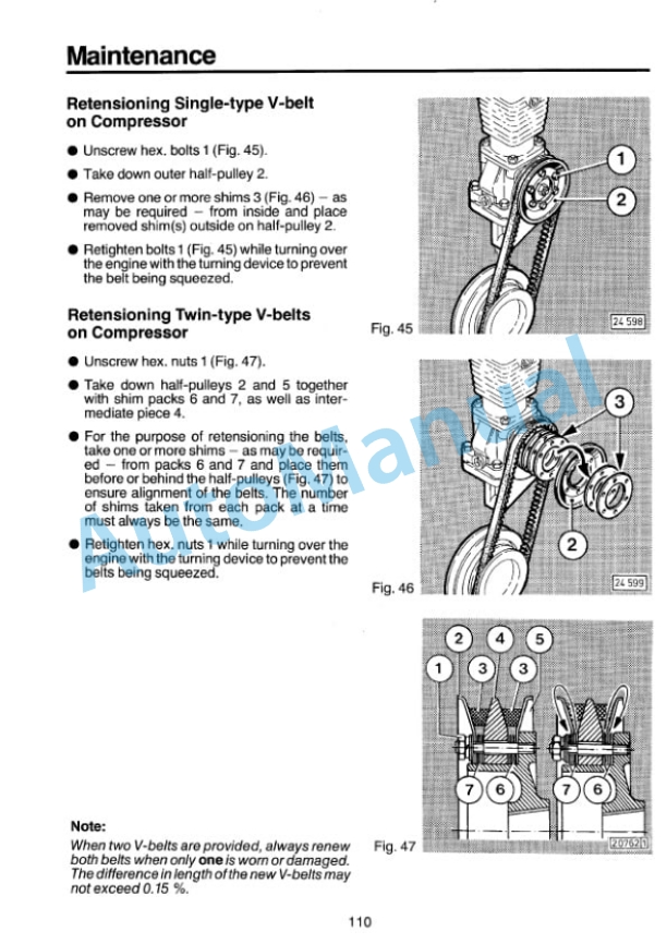 Bomag BW 15, BW 15S Towed Vibratory Rollers Spare Parts Catalogue 00812601-3