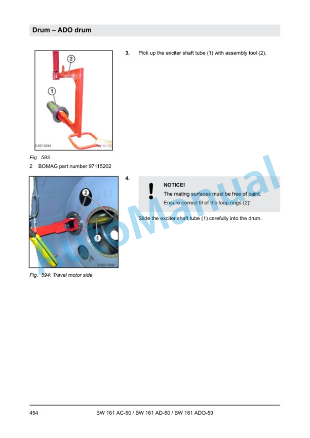 Alternative view of Bomag BW 161 AC-50, BW 161 AD-50, BW 161 ADO-50 Tandem Vibratory Rollers Service Manual 00840194
