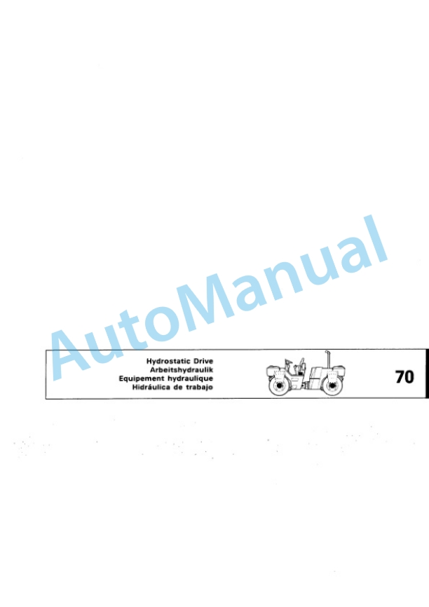 Bomag BW 161 ADS Tandem Vibratory Roller Spare Parts Catalogue 00810950-5