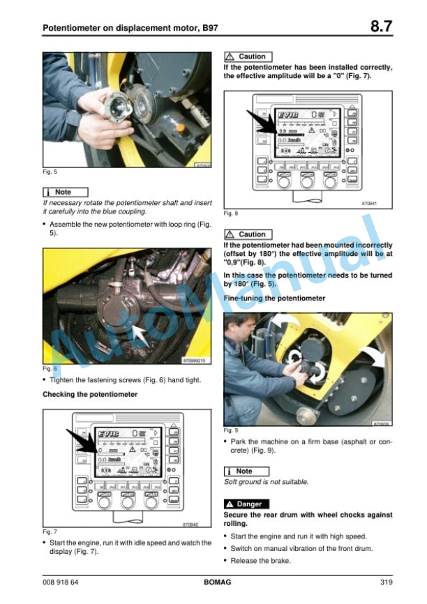 Alternative view of Bomag BW 174 AP-4 AM Tandem Vibratory Roller Service Training 00891864