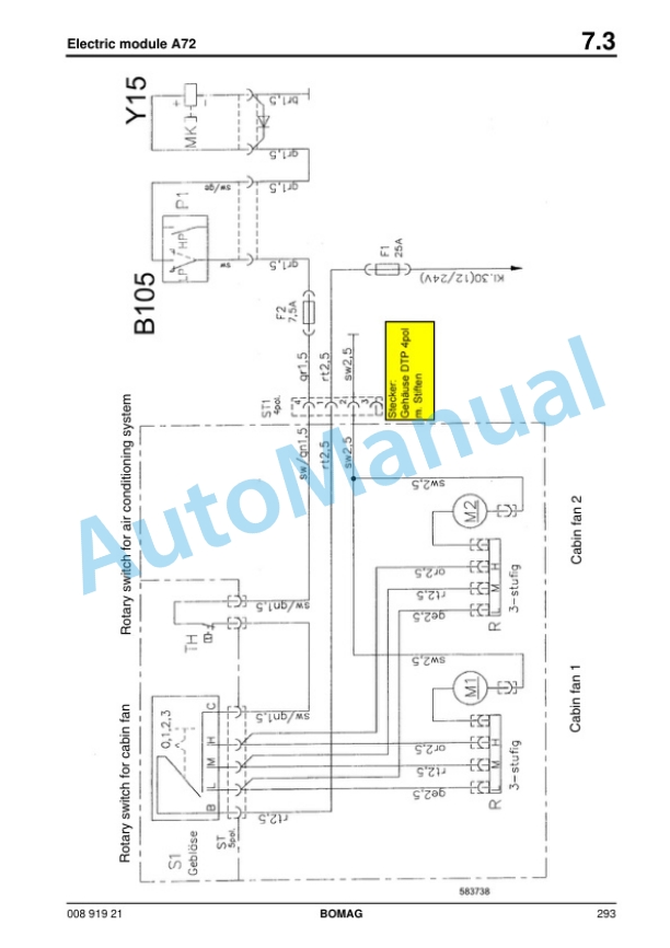 Alternative view of Bomag BW 174 AP-4 Tandem Vibratory Roller Service Training 00891921