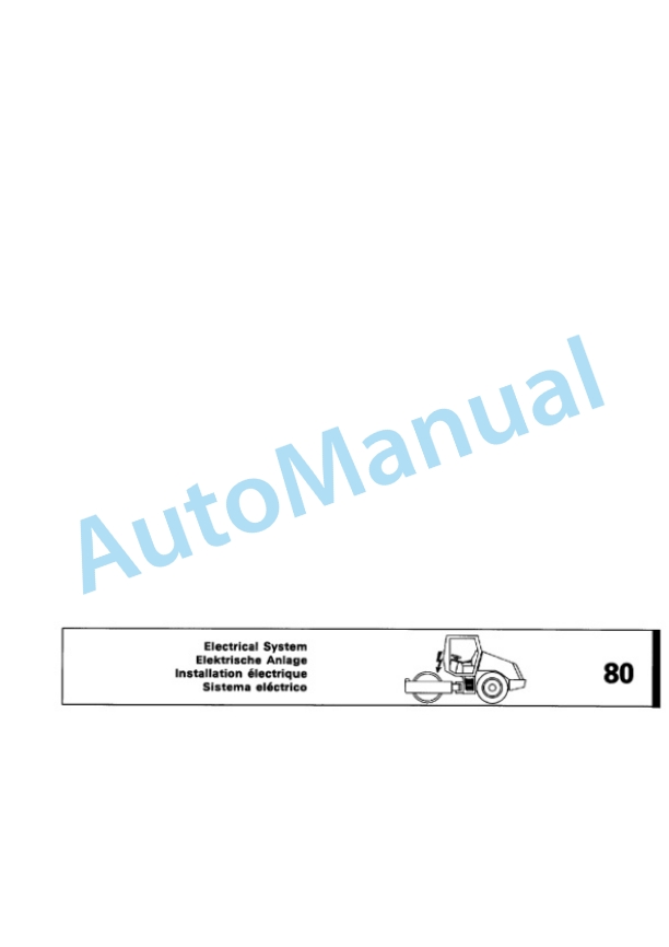 Bomag BW 178 D-3 Single Drum Wheel Drive Vibratory Roller Spare Parts Catalogue 00815470-2