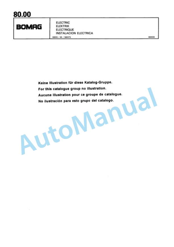 Bomag BW 178 DH-3 Single Drum Wheel Drive Vibratory Roller Spare Parts Catalogue 00815373-2