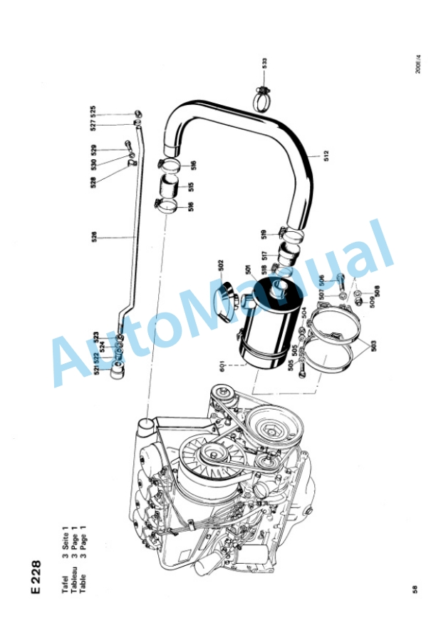 Bomag BW 200E Double Vibratory Roller Spare Parts Catalogue 00811701-3