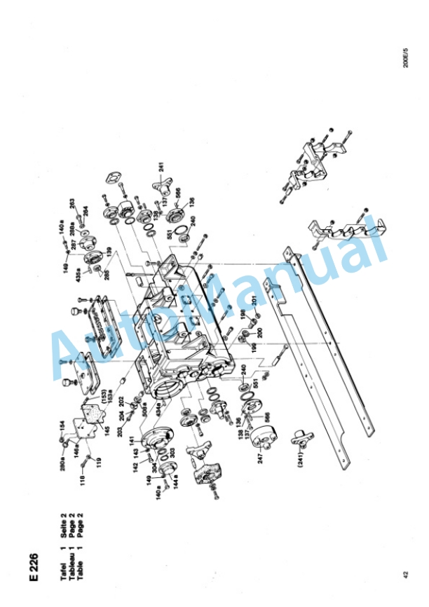 Bomag BW 200E Double Vibratory Roller Spare Parts Catalogue 00817702 FR-2