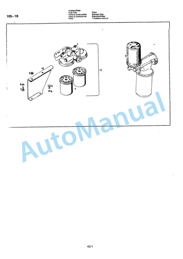 Bomag BW 201 AD Tandem Vibratory Roller Spare Parts Catalogue 00812910-4
