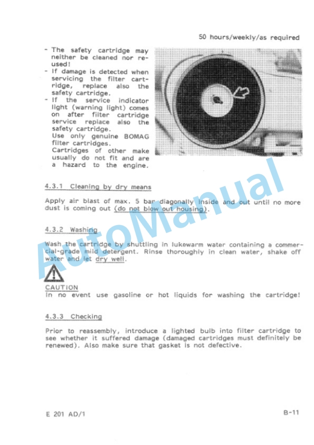 Bomag BW 201 AD Tandem Vibratory Roller Spare Parts Catalogue 00812951-3