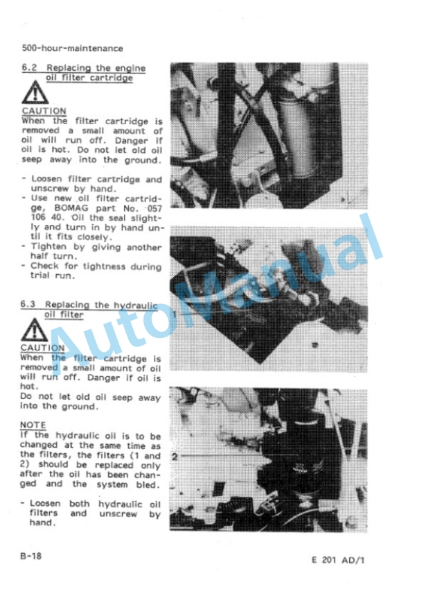 Bomag BW 201 AD Tandem Vibratory Roller Spare Parts Catalogue 00812951-4