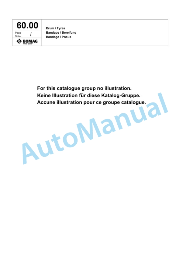 Bomag BW 211 PD-40 Single Drum Wheel Drive Vibratory Roller Spare Parts Catalogue 00826001-2