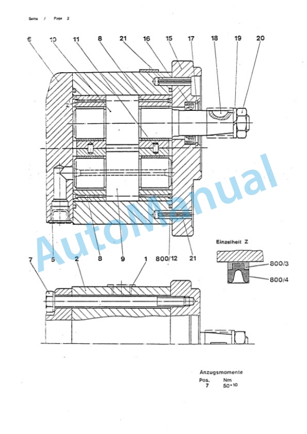 Bomag BW 212, BW 212 D, BW 212 PD Single Drum Roller Spare Parts Catalogue 00814200 GE-5