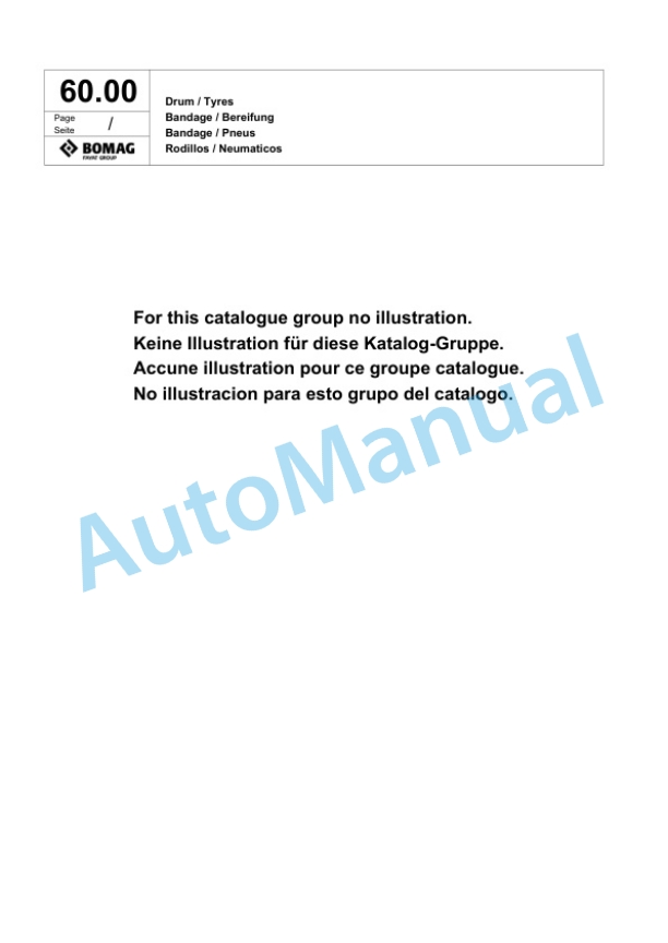Bomag BW 212 PD-40 Single Drum Wheel Drive Vibratory Roller Spare Parts Catalogue 00818883-2