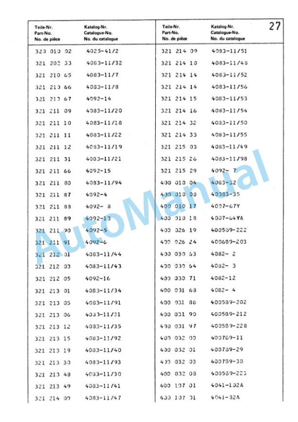 Bomag BW 212 Single Drum Vibratory Roller Spare Parts Catalogue 00814222-4
