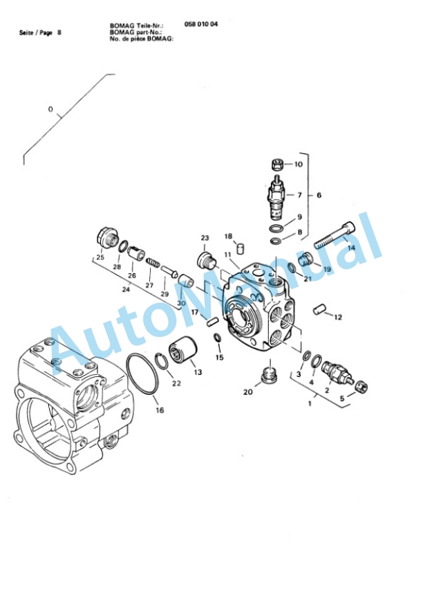 Bomag BW 213 D, BW 213 AD Spare Parts Catalogue 00814291-2
