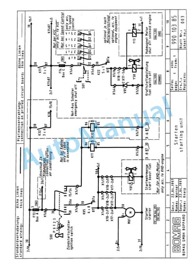 Bomag BW 213 PD-3 Single Drum Wheel Drive Vibratory Roller Spare Parts Catalogue 00815321-5
