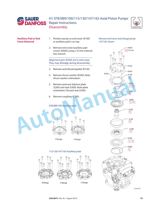 Bomag BW 226 DH-4, BW 219 DH-4, BW 219 PDH-4 Single Drum Roller Service Manual 00840178-3
