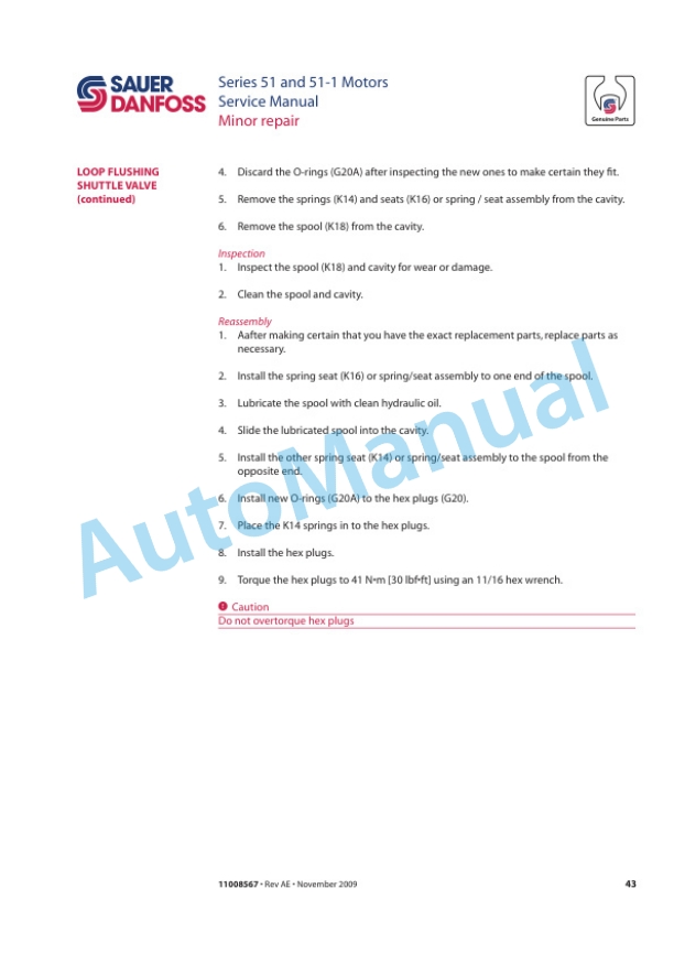 Bomag BW 226 DH-4, BW 219 DH-4, BW 219 PDH-4 Single Drum Roller Service Manual 00840178-4