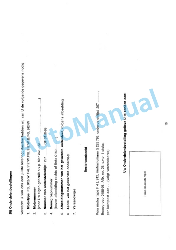 Bomag BW 4, BW 4S Trailed Vibratory Rollers Spare Parts Catalogue 00812300 GE-2