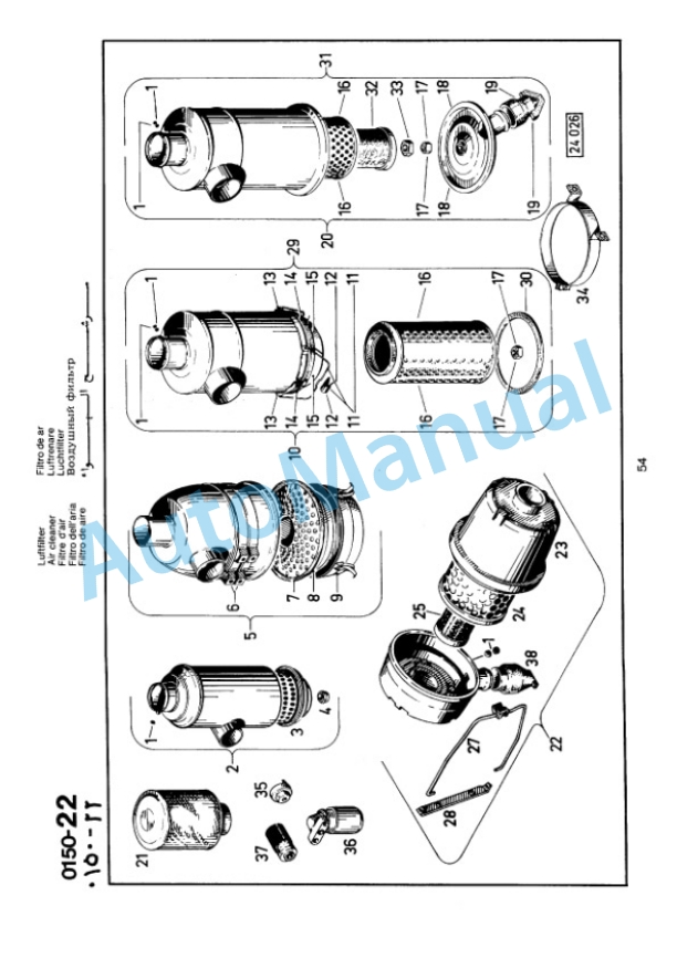 Bomag BW 4, BW 4S Trailed Vibratory Rollers Spare Parts Catalogue 00812300 GE-4