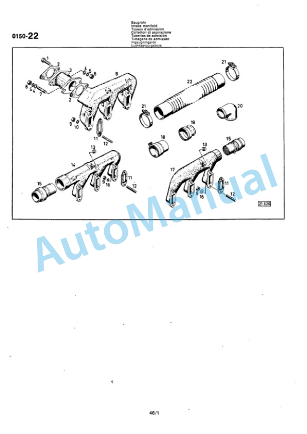 Bomag BW 6, BW 6S Towed Vibratory Rollers Spare Parts Catalogue 00812401-3