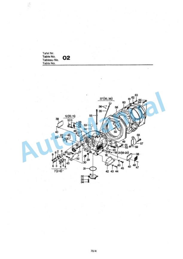 Bomag BW 60 S Double Vibratory Roller Spare Parts Catalogue 00810208-2