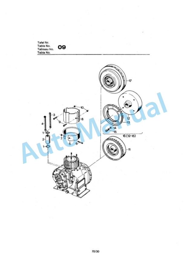 Bomag BW 60 S Double Vibratory Roller Spare Parts Catalogue 00810208-3