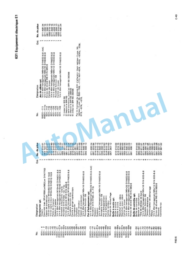 Bomag BW 60 S Double Vibratory Roller Spare Parts Catalogue 00810209 FR-5