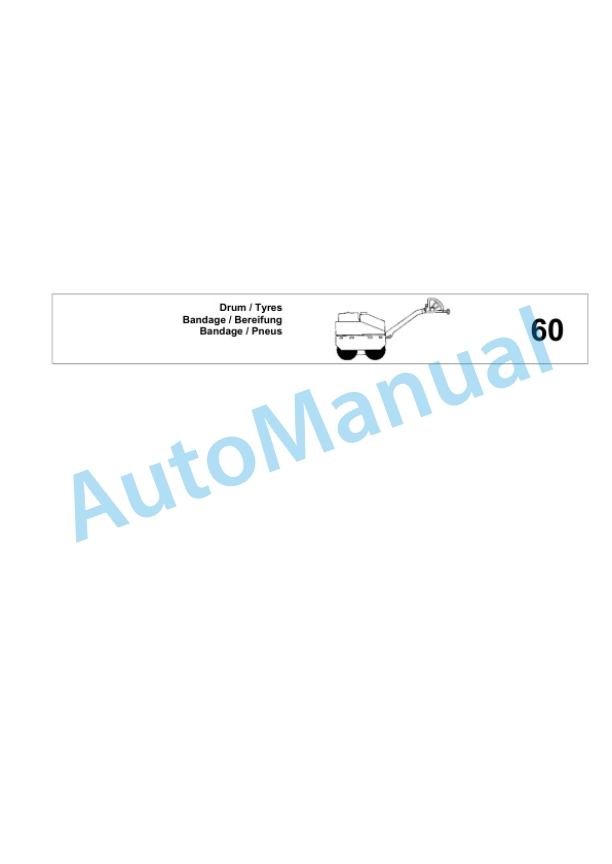 Bomag BW 65 H Double Vibratory Roller Spare Parts Catalogue 00826077-3