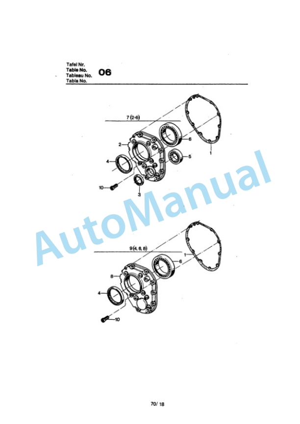 Bomag BW 65 S Double Vibratory Roller Spare Parts Catalogue 00810356-2