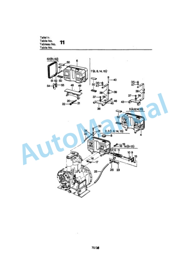 Bomag BW 75 S Double Vibratory Roller Spare Parts Catalogue 00810507 GE-4