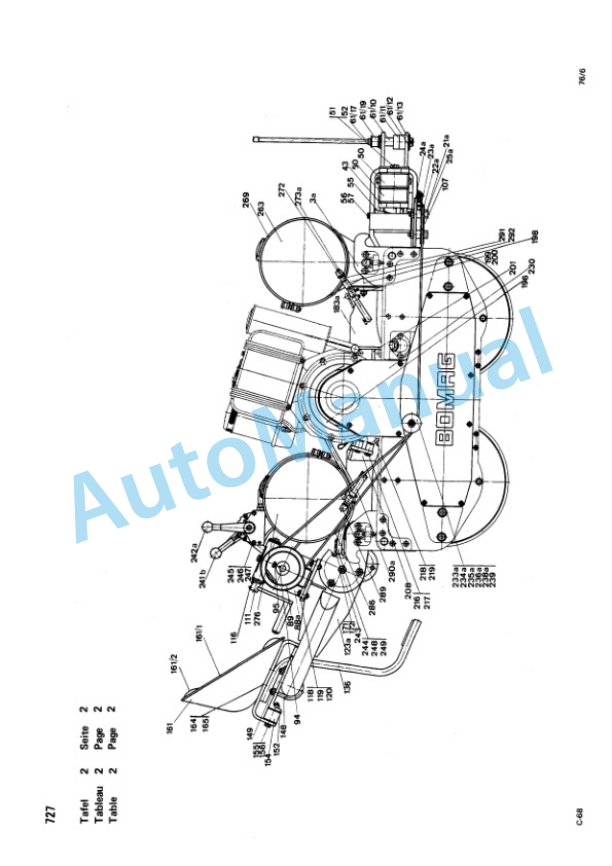 Bomag BW 75 S Double Vibratory Roller Spare Parts Catalogue 00810509 FR-2