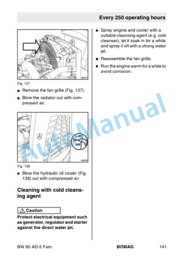 Bomag BW 80 AD-5 to BW 100 SCC-5 Tandem Vibratory Roller Operating and Maintenance Instructions 00806701 2012-5