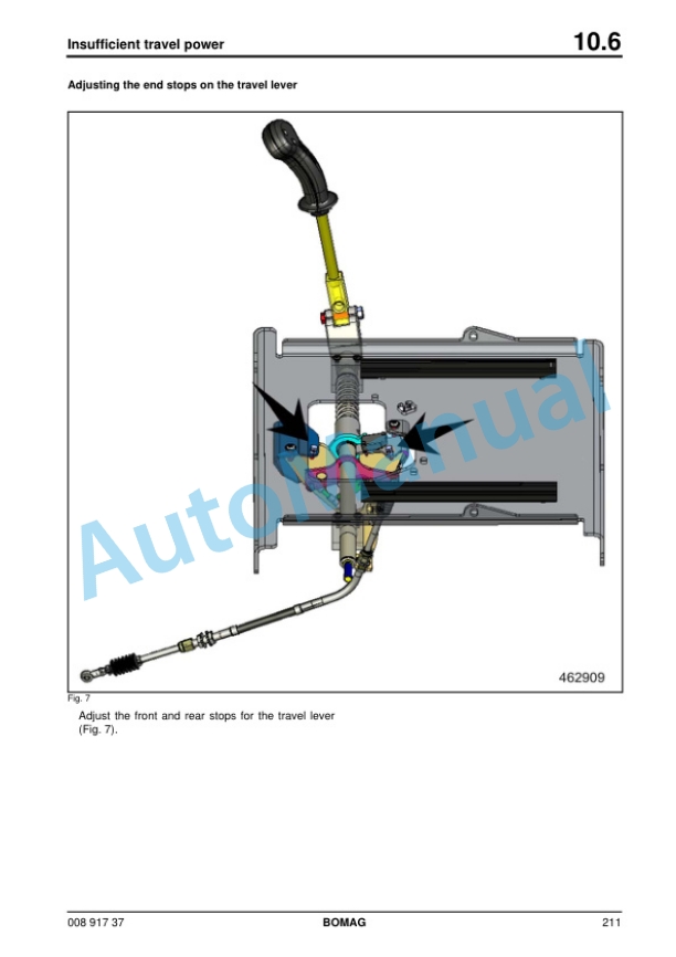 Alternative view of Bomag BW 80 AD-5 to BW 100 SCC-5 Tandem Vibratory Roller Service Manual 00891737