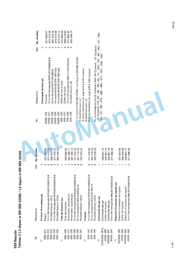 Bomag BW 90 S Double Vibratory Roller Spare Parts Catalogue 00810809 FR-2