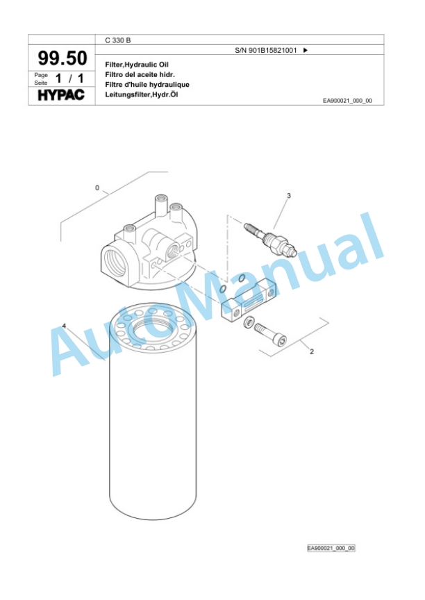 Bomag C 330 B Steel Wheel Roller Spare Parts Catalogue 00818975-5
