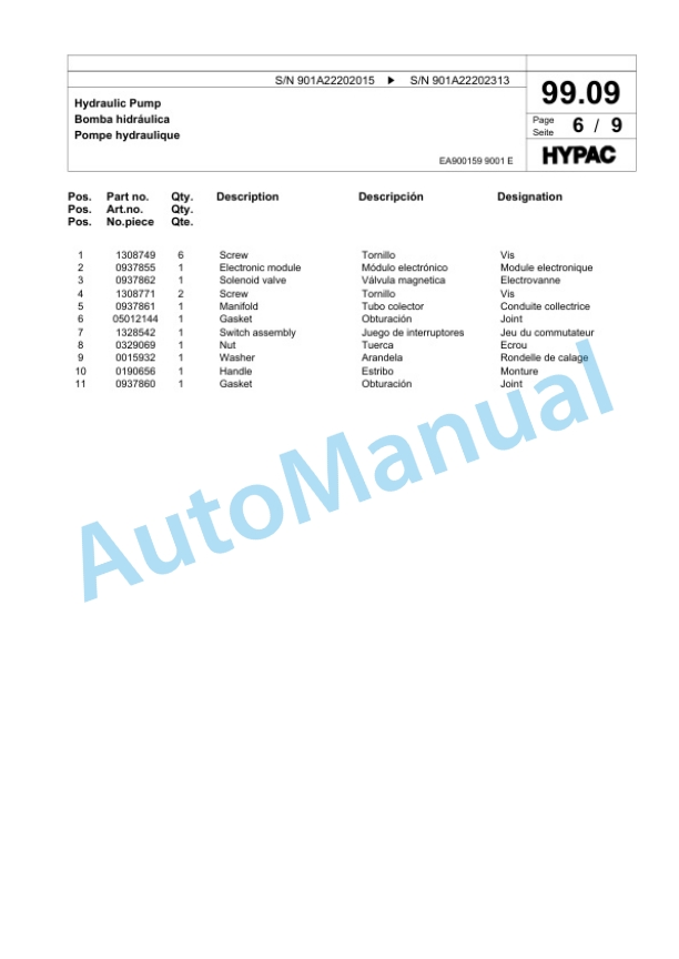 Bomag C 530 AH Pneumatic Tyred Roller Spare Parts Catalogue 00817877-4