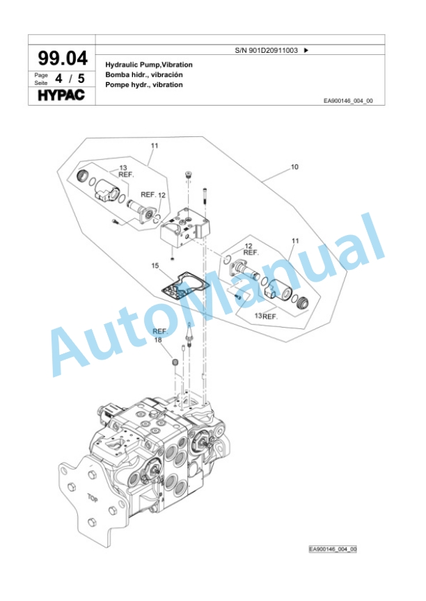 Bomag C 766 D Tandem Vibratory Roller Spare Parts Catalogue 00818923-4