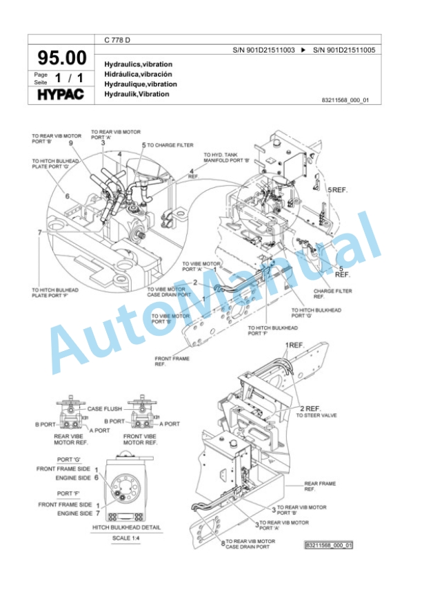 Bomag C 778 D Tandem Vibratory Roller Spare Parts Catalogue 00818927-3
